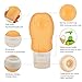 10 Pack Travel Bottles Set, ieGeek Leak Proof Silicon Travel Size Containers TSA Approved FDA Certificated Squeezable Refillable Toiletry Bottles BPA Free for Cosmetic Shampoo Lotion with Toiletry Bag