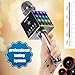 Portable Wireless Karaoke Microphone with LED Light, Mini Handheld Cellphone Karaoke Player Built-in Bluetooth Speaker, H8 Karaoke MIC Machine for Home KTV By IMMOSO (Black)