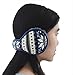 Mraw Snowflake Pattern Foldable/Adjustable Wrap around Earmuffs (Blue)