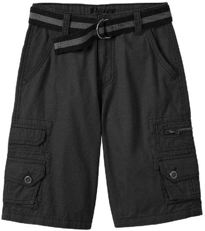plugg flex waist cargo shorts