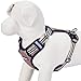 Blueberry Pet 9 Colors Soft & Comfy 3M Reflective Multi-Colored Stripe Mesh Padded No Pull Dog Harness Vest with Back Leash Clips, Medium, Olive & Blue-Gray