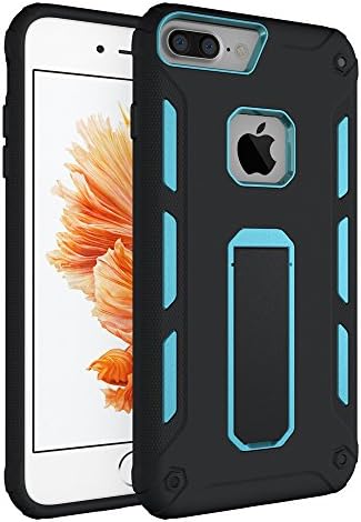 iPhone 7 Plus Case, Pajuva [Heavy Duty] Soft TPU & Hard PC Rugged Dual Layer Case with Kickstand For iPhone 7 Plus & iPhone 6 Plus (Blue)