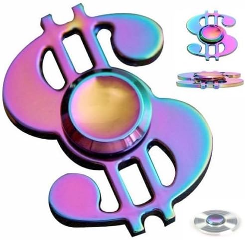 US Dollar MONEY Hand Fidget SIGN Spinner EDC Toy Rainbow Cool Spinner Kids Adult