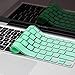 Kuzy Keyboard Cover Compatible with Pro 13 15 17 inch and Air 13.3 inch Silicone Skin Protector, Mint Green