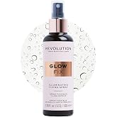 Revolution Glow Fix Illuminating Fixing Spray | Makeup Setting Spray, Glowy Finish, Hydrating Long-Lasting Hold, Vegan &amp; Cruelty-Free, 3.38 oz