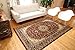 Feraghan/New City Traditional Isfahan Wool Persian Area Rug, 8' x 10', Burgundy