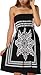 QegarTop Women Coverup Summer Strapless Beach Dress Swimwear Boho Bathing Covers Black