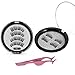 Magnetic Eyelashes 4 Magnets No Glue Dual Magnetic Eyelashes Lightweight & Easy to Wear Best 3D Reusable Magnet Lashes Extensions with Tweezers (2 Packs)