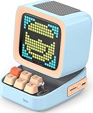 Divoom Ditoo Retro Pixel Art Game Bluetooth Speaker with 16X16 LED App Controlled Front Screen (Blue) …