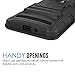 Zenfone 2 Laser Case, MoKo Shock Absorbing Hard Cover Ultra Protective Heavy Duty Case with Holster Belt Clip + Built-in Kickstand for ASUS Zenfone 2 Laser (ZE550KL / ZE551KL) 5.5 Inch - Black