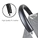 Armrest PU Leather Protective Case Handle Cover Stroller Accessories for Babyzen Yoyo (Black)