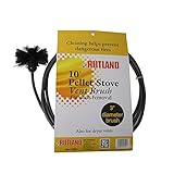 Rutland 3-Inch Pellet Stove/Dryer Vent Brush with 10-Feet Handle