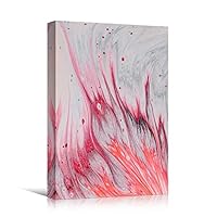 Canvas Wall Art Brushstroke Abstract Colorful Decorative Elements Mixed Media Multicolor Swirly - 12x18 inches