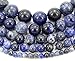 1 Strand Adabele Natural Blue Sodalite Healing Gemstone 8mm Round Loose Beads Gem Stone Spacer (44-47pcs) for Jewelry Craft Making GY6-8