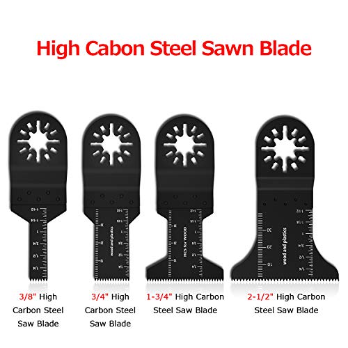 HOTBEST 100Pcs Oscillating Accessory Kit Mixed Multitool Metal Wood Oscillating Saw Blades for Sanding Grinding Cutting - Thumbnail 6