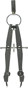Alvin, Academic Bow Pencil Compass, Geometry, Precision and Drafting Compass, Matte Nickel Finish - 4 Inches
