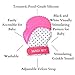 Munch Mitt Teething Mitten is Teether That Stays on Baby's Hand for Self-Soothing Pain Relief with Hygienic Travel / Laundry Bag, Pink Shimmer