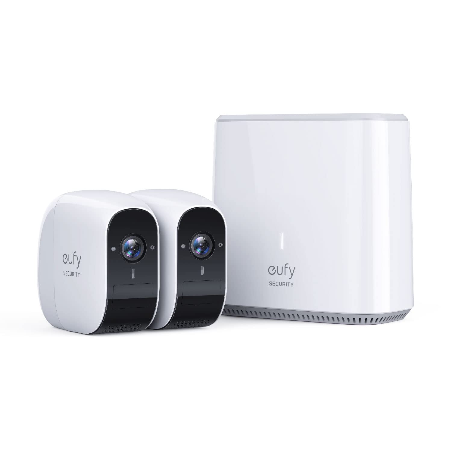eufy Security Wireless Home Security Camera System, eufyCam E 365-Day Battery Life, 1080p HD, IP65 Weatherproof, Night Vision, Compatible with Amazon Alexa, 2-Cam Kit, No Monthly Fee