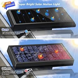 WWimy Solar Lights Outdoor, 210 LED 2500LM Motion