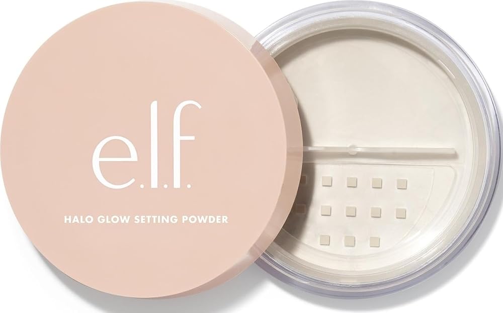 e.l.f. Halo Glow Soft Focus Setting Powder, Silky & Creates Soft Glow Without Shine, Smooths Pores & Lines, Vegan & Cruelty-F