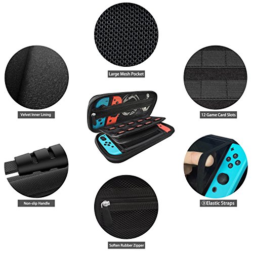 image for Nintendo Switch Traveler Case, Built-in Stand with 2 Pack Screen Prote