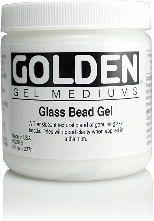 Golden Glass Bead Gel 8 oz Jar