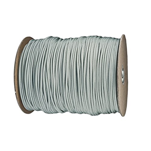 Paracord Planet Nylon 7 Type III Strand Inner Core Paracord - 100 Feet, Silver Grey