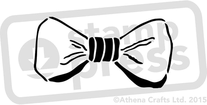Amazon.com: A5 &lsquo;Bow Tie&rsquo; Wall Stencil / Template (WS00013820): Arts