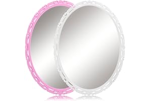 ARTLYMERS Magnetic Locker Mirror, Real Glass Small Mirrors for Locker with Magnetic Backing, for School Locker, Bathroom, Household Refrigerator, Locker Accessory