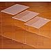 HOMCOM Modern Retro Clear Acrylic 3 Piece Stackable Nesting Accent Side End Tables