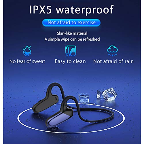 SLuB-Bone-Conduction-HeadphonesBluetooth-50-Open-Ear-Wireless-EarphonesWaterproof-and-Sweatproof-Sports-HeadsetHigh-Sound-QualityLarge-Capacity-BatteryBlue