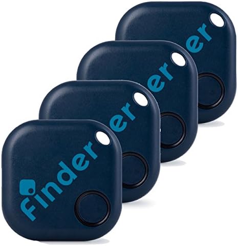 musegear Key finder including smart-phone app - dark blue - 4 pack - find keys, smartphone, remote control - Smartphone Bluetooth GPS coupling
