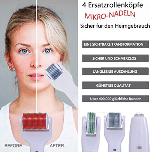 Koi Beauty Derma Roller zestaw 0,5/1,0/1,5/2,0 mm, mikro ...