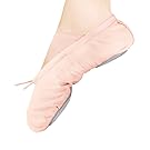 WELOVE Ballet Slipper Shoes Pointe Canvas Split Sole Practice Ballerina Flat
