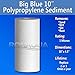6PP-10B-1M Big Whole House Water Filter Sediment, 4.5x10-Inches, 1Micron WELL-MATCHED with RFC-BBSA, W15-PR, WFHD13001B, GXWH35F, GXWH30C, HF45-10BLBK10PR and AP817 6-Pack