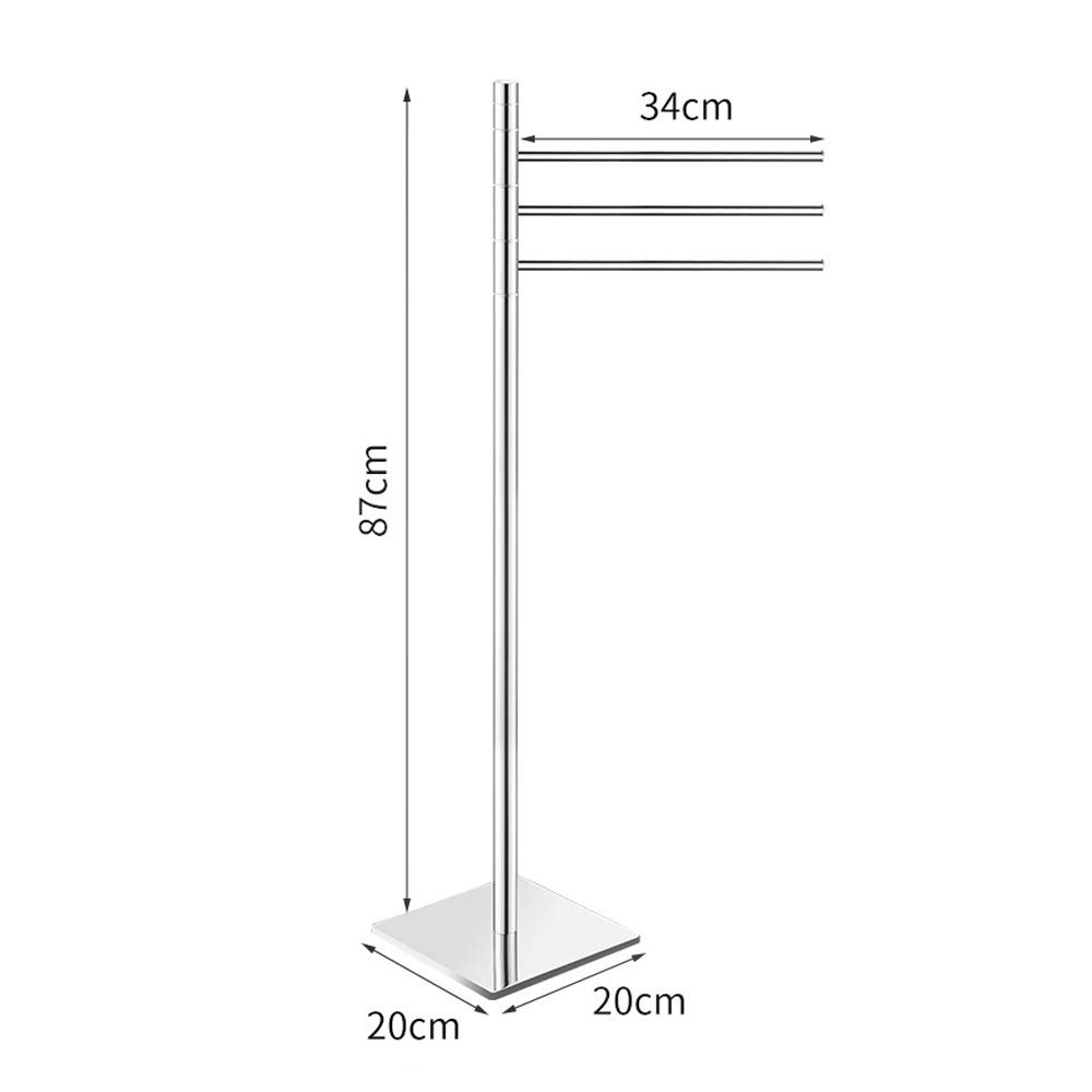 Ghelf Multi Function Brass Floor Standing Towel Rack Punch Free