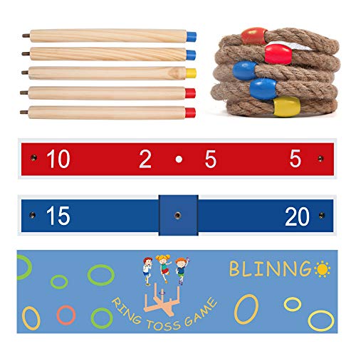 Mookis Classic Outdoor Ring Toss Games for Kids and Adults, Fun Famaily Party Games, Simple Yard Lawn Games, Birthday & Festival Gifts - Thumbnail 5