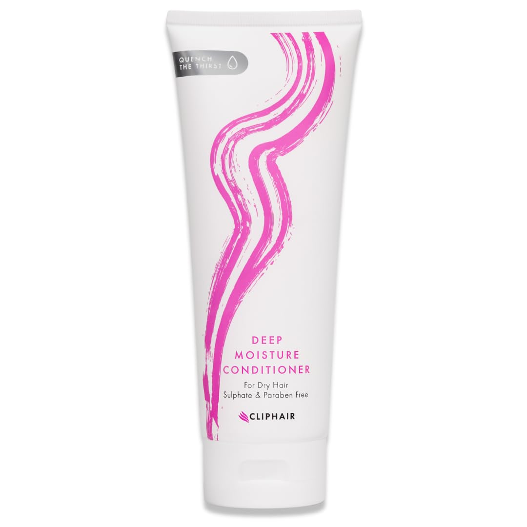 Cliphair Deep Moisture Conditioner for Hair Extensions and Dry Damaged Hair - Sulphate and Paraben Free - 8.45 Fl Oz