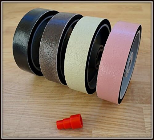 BAT 4 Set Pcs 6" soft Lapidary Diamond Resin Polishing Sanding Grinding Wheels nova 280 600 1200 3000
