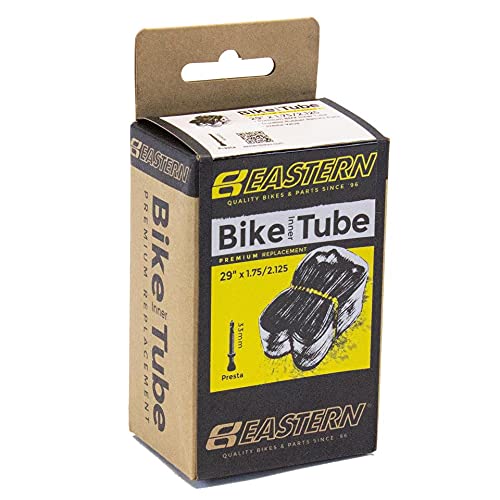 Eastern Bikes 29" x 1.75/2.125 Premium Bike Inner Tube - Schrader & Presta Valve Options, Heavy-Duty Replacement (29" x 1.75/2.125, Presta 33mm)