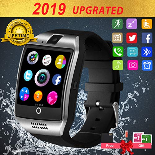 Smart Watch,Smart Watches,Smartwatch for Android Phones, Waterproof Smart wrist Watch Touchscreen with Camera Bluetooth Watch Cell Phone Compatible Android Samsung iOS XS XR X 8 7 6 Men Women Youth