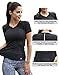 Women's Short Sleeve T-Shirts Moisture Wicking Athletic Tops(Charcoal, Large)