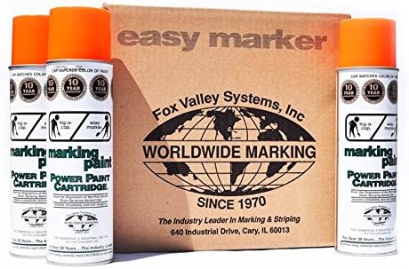 Fox Valley Easy Marker UNL Orange Spray Paint (1-Case/12-Cans)