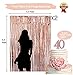 Sllyfo 40th Birthday Decorations Party Supplies Kit - 40th Birthday Gifts for Women,40 Cake Topper|Banner|sash|Rose Gold Curtain Backdrop Props|Confetti Balloons|Champagne Balloon. (40)
