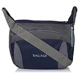 Bag-Age Unisex 15 Ltrs Polyester Blue Messenger Bag