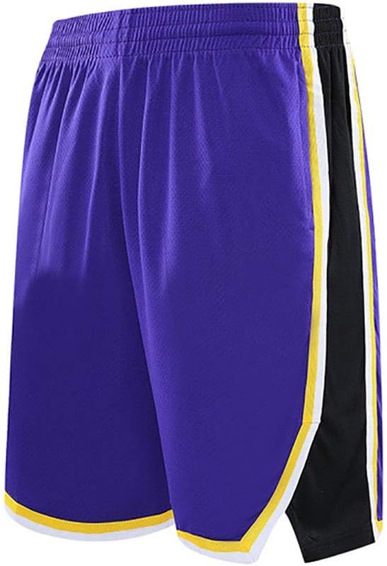 Ysport Los Angeles Lakers Basketball Shorts Fans Embroidered Mesh High Elasticity Training Breathable Wearable Quick Dry Color Purple Size Xxs Amazon Co Uk Kitchen Home