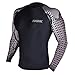 Hawk MMA & NJJ Rash Guard Crossfit Compression Base Layer Shirt Jiu Jitsu Top Men Steel Arms look (Large)