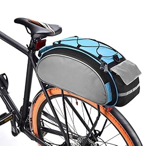 BAIGIO Bike Pannier Bag Bicycle Rear Seat Trunk Bag Cycle Storage Pouch with Shoulder Strap
