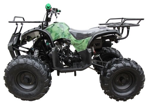 TAO TAO model TFORCE 110cc Fully Automatic Mid / Youth Size ATV with REVERSE and  Large UPGRADED Tires, 4-stroke Air-cooled Engine and LED Headlights.