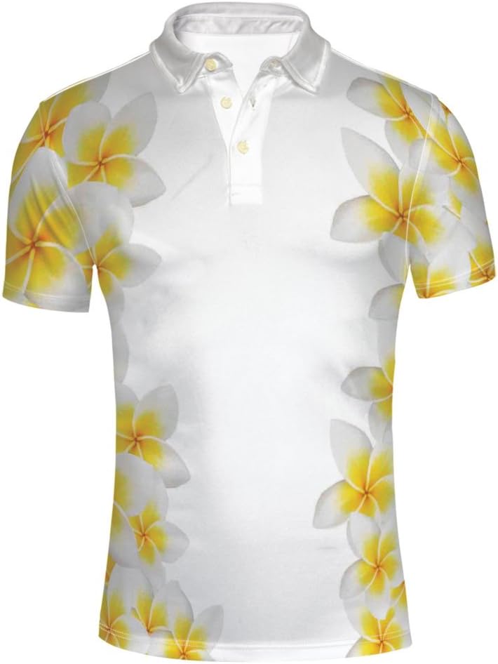 iPrint Adult Men's Ocean Rocks Sand Clouds Sunshine Tide Sunbeam Seas Polo Shirt
